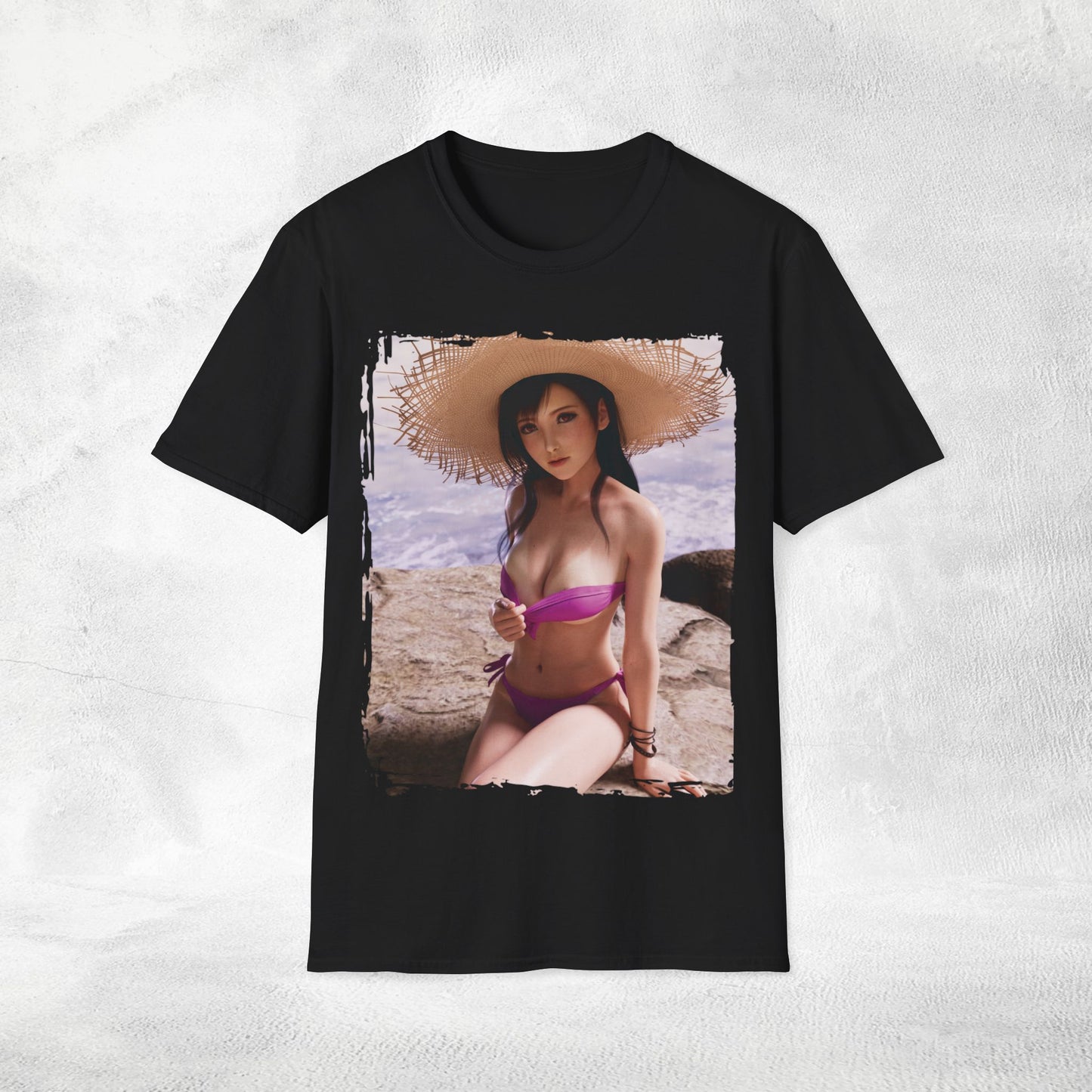 Unisex Gaming shirt Final Fantasy Tifa Lockhart Bikini Lines