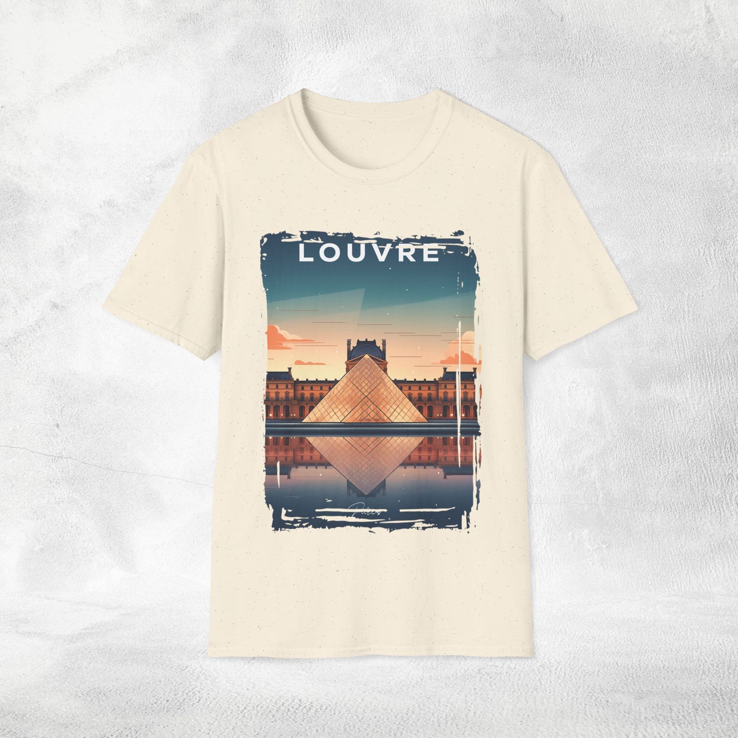 Women T-shirt Louvre vacation tee