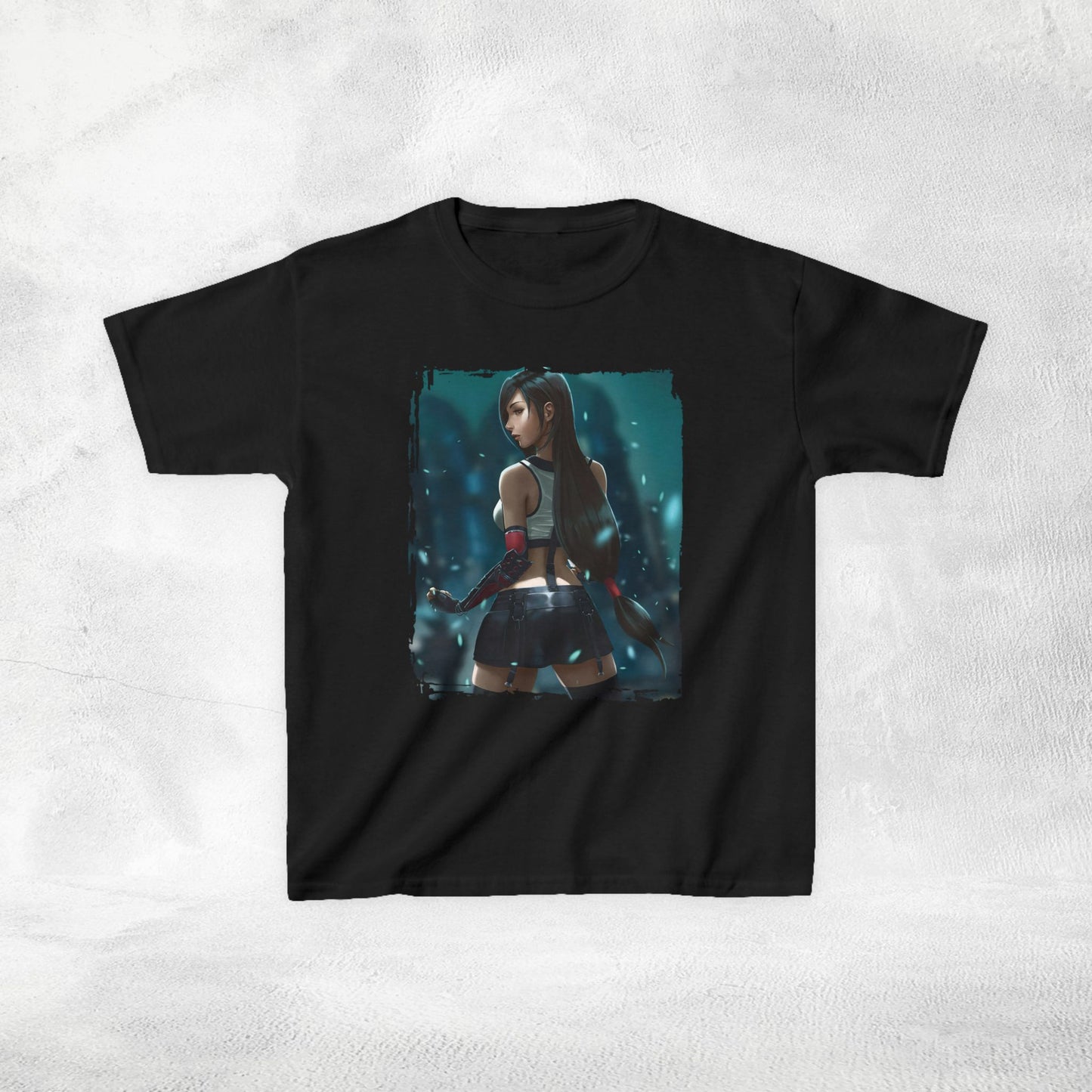 Kids  gaming shirt Final Fantasy Tifa Lockhart