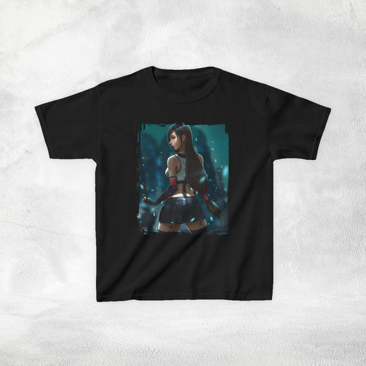 Kids  gaming shirt Final Fantasy Tifa Lockhart