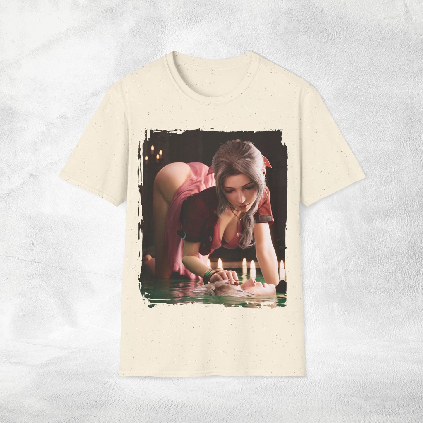 Unisex Gaming shirt Final Fantasy Aerith Gainsborough and Cloud Strife