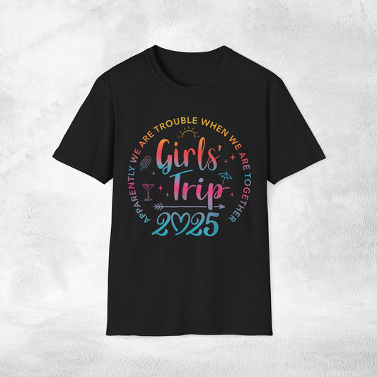 women shirt girls trip 2025
