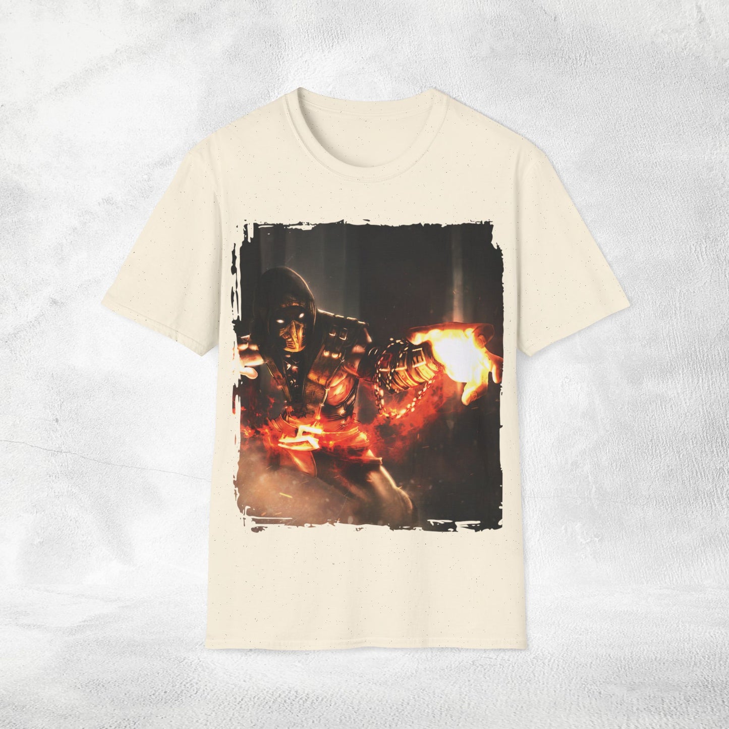 Unisex gaming shirt Mortal Kombat Scorpion