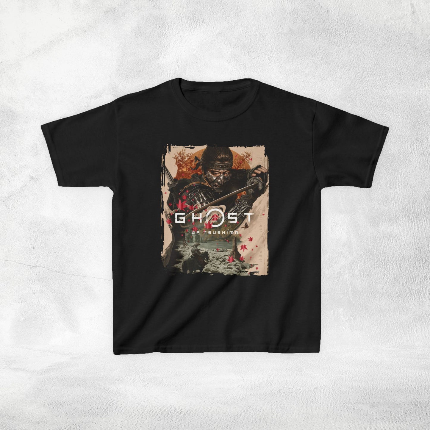 Kids  gaming shirt Ghost of Tsushima
