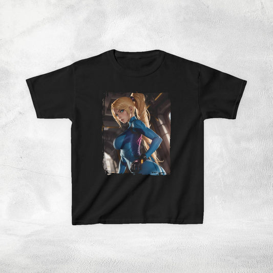 Kids  gaming shirt Samus Aran