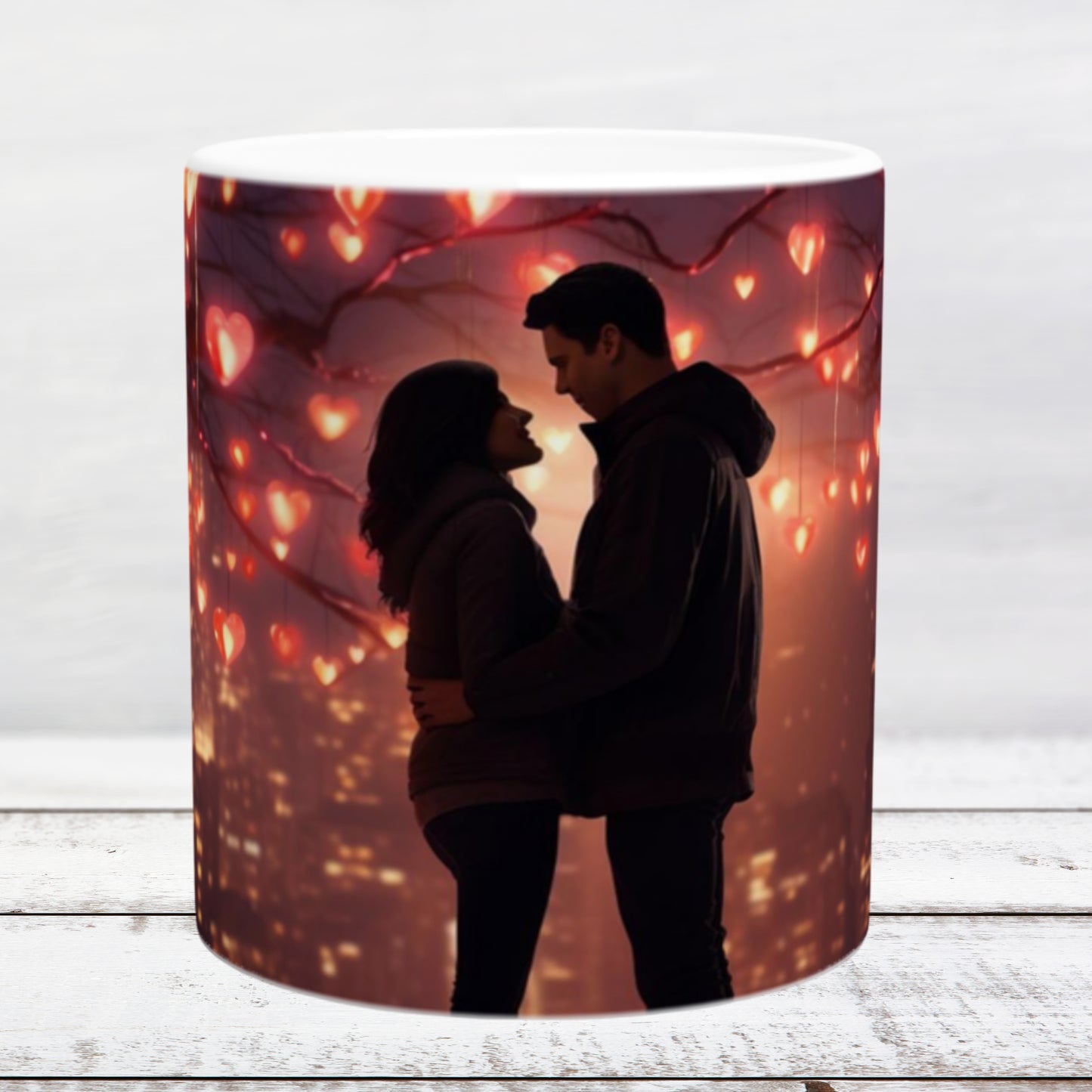 Ceramic mug 11oz / 325 ml hearts