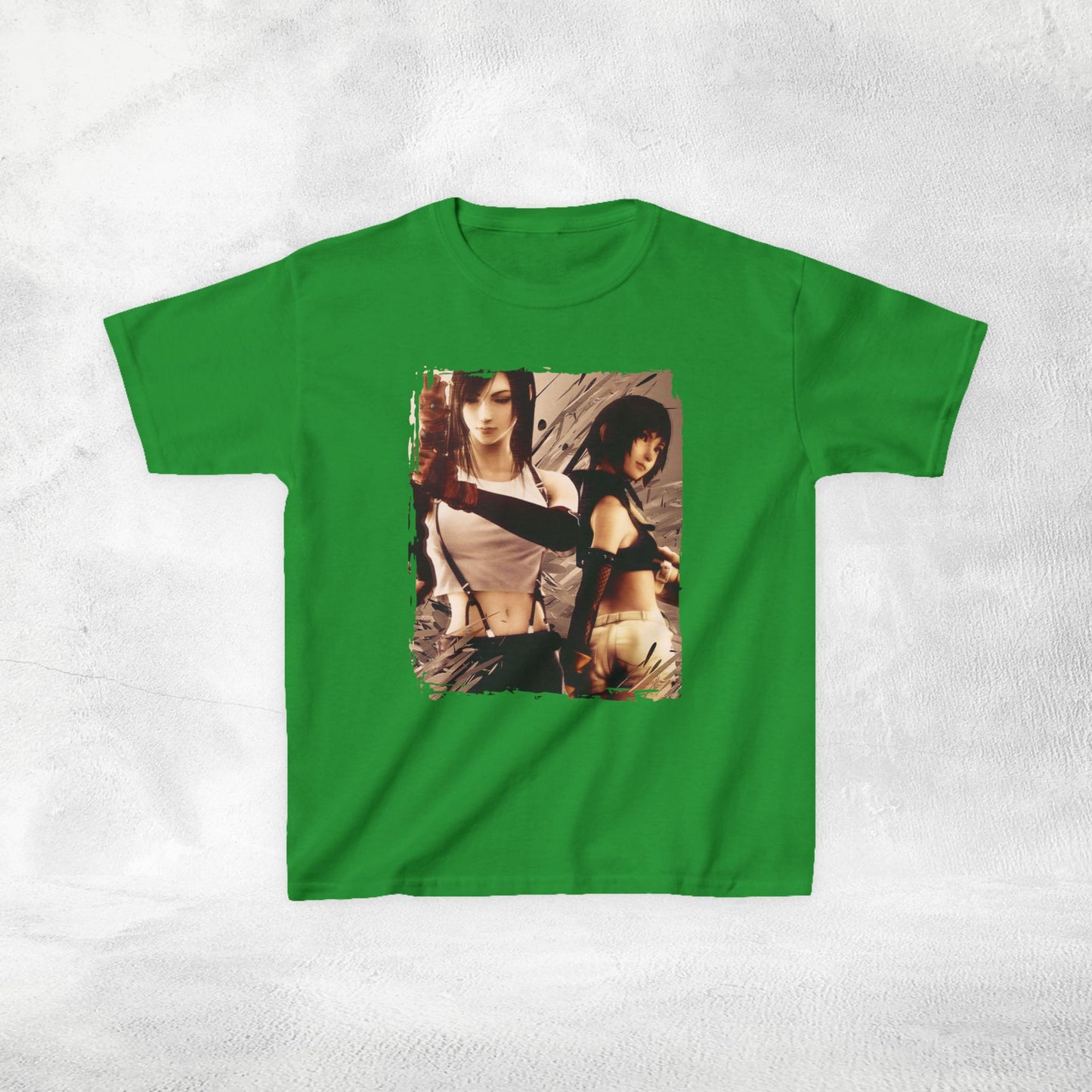 Kids  gaming shirt Final Fantasy Tifa Lockhart and Yuffie Kisaragi