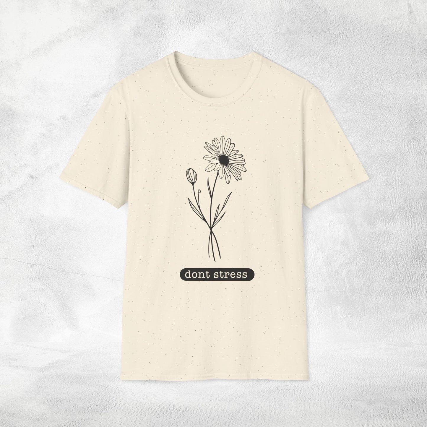 Womens Slogan T-shirt dont stress