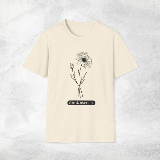 Womens Slogan T-shirt dont stress