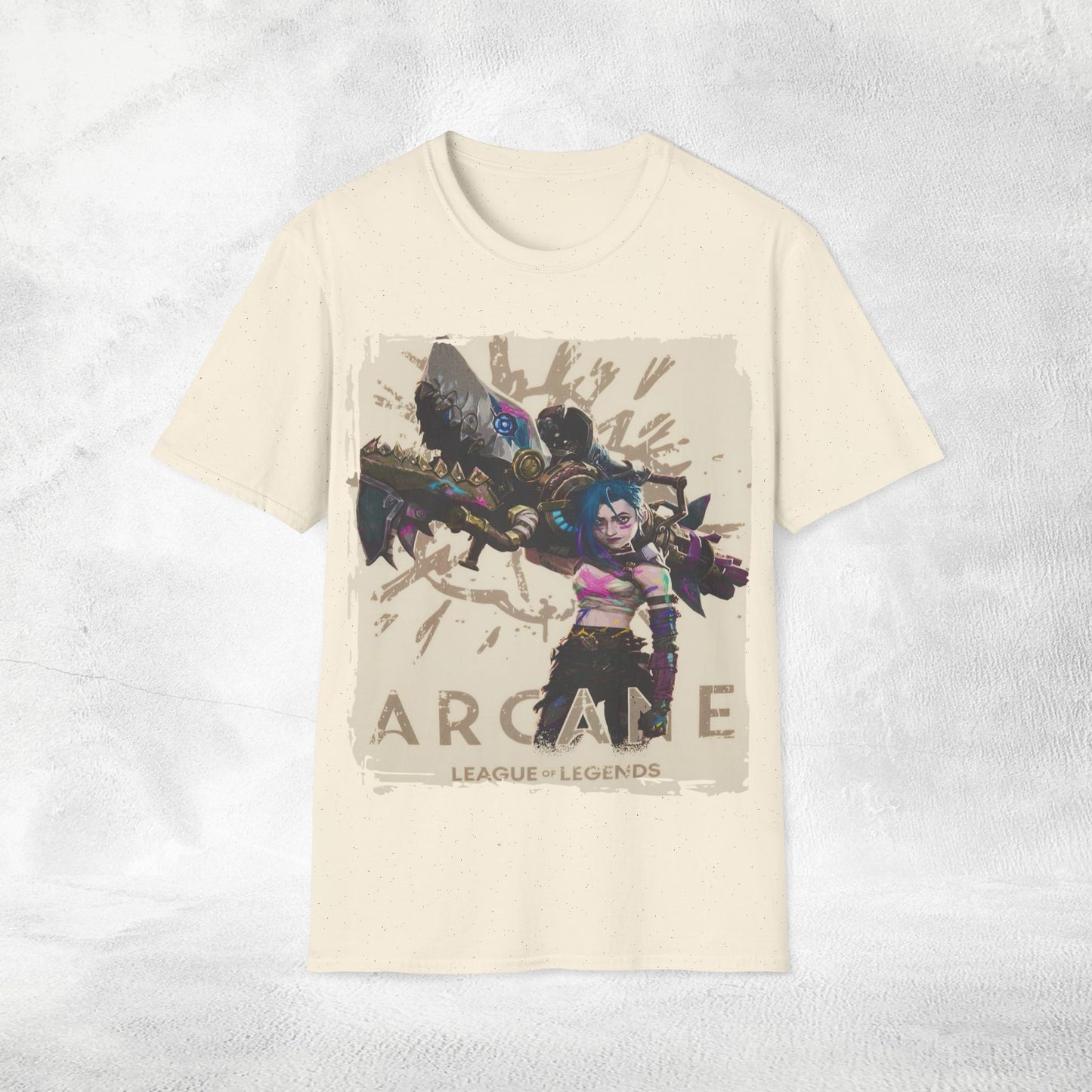 Unisex Gaming shirt Arcane Series LOL Jinx
