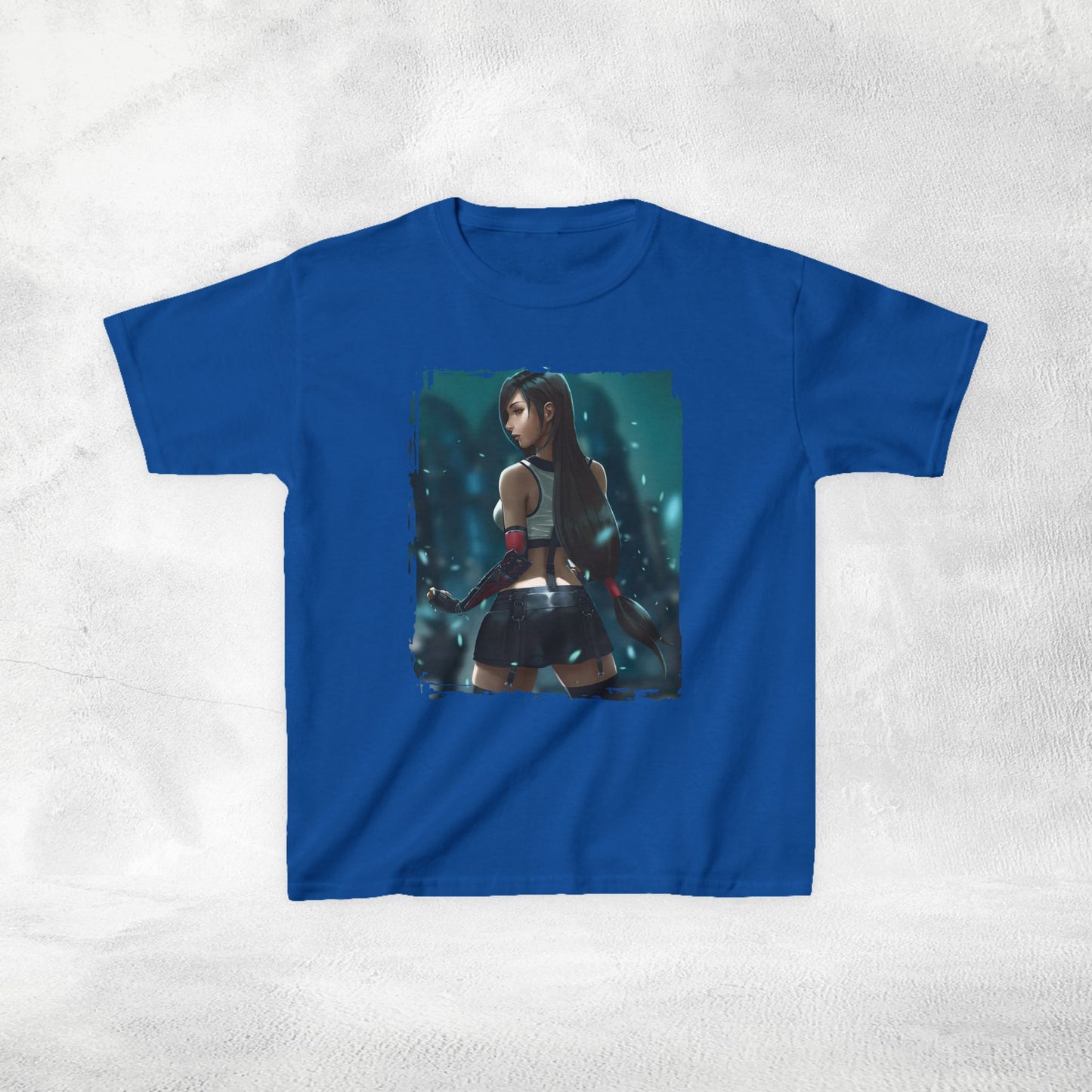 Kids  gaming shirt Final Fantasy Tifa Lockhart