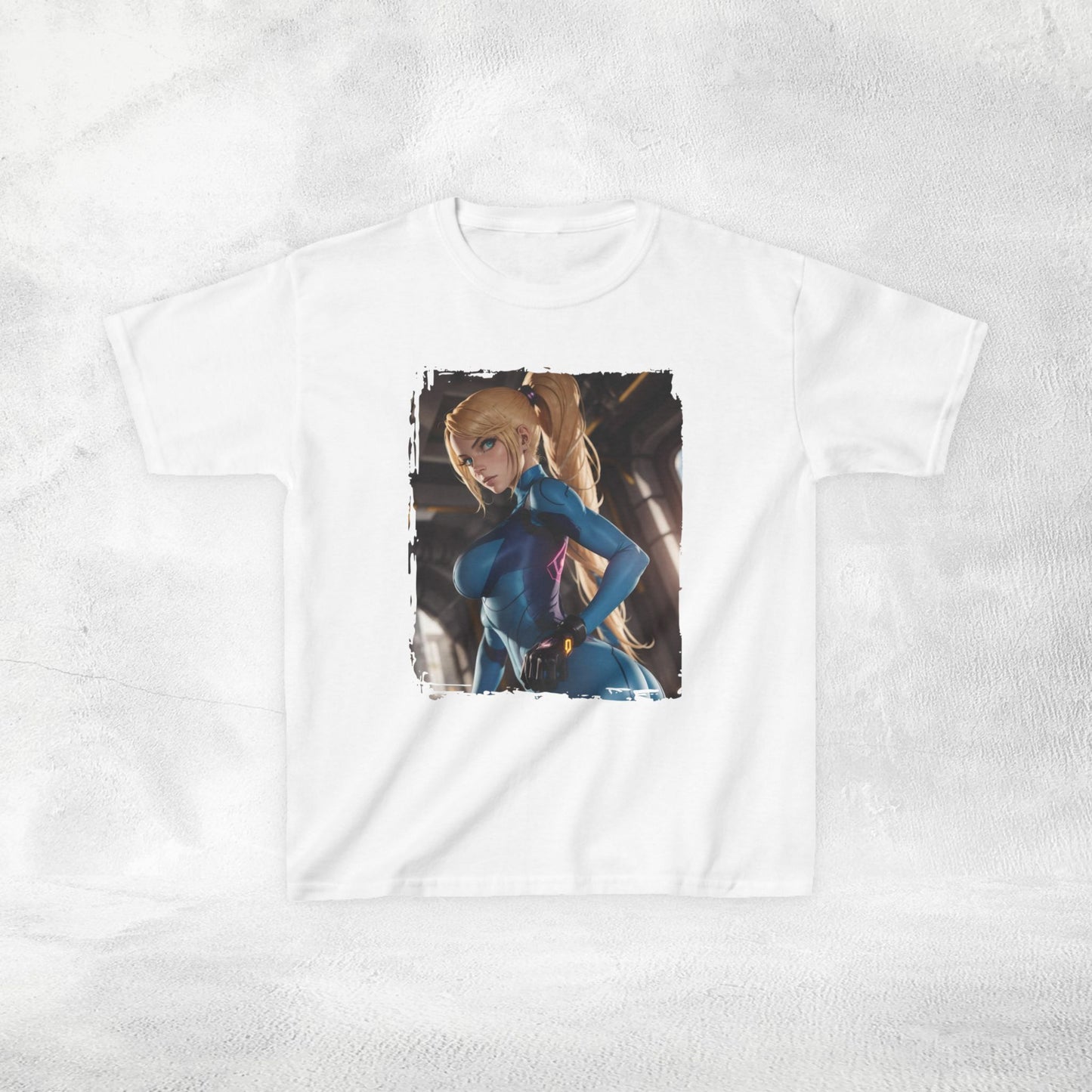 Kids  gaming shirt Samus Aran