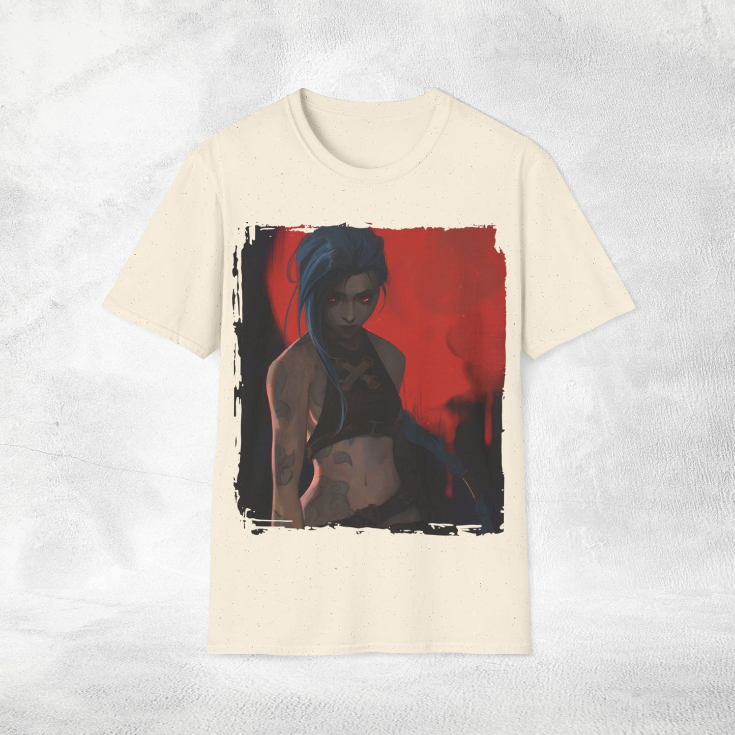 Unisex Gaming shirt Arcane Series LOL Jinx