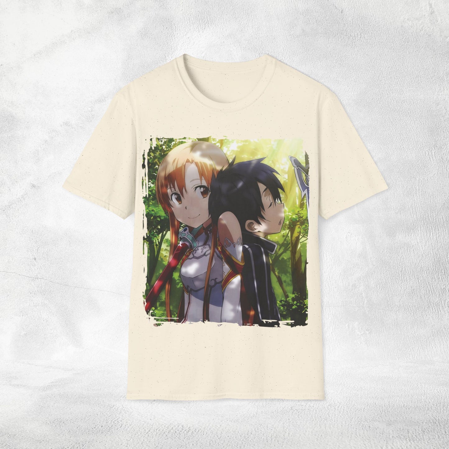Unisex anime shirt Kazuto Kirigaya / Kirito and Asuna Yuuki