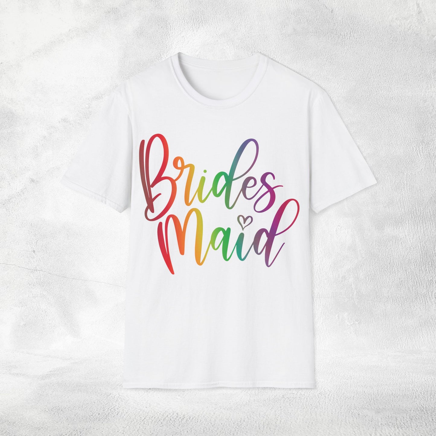 Women's T-Shirt Bridesmaid bachelorette party Rainbow LGBTQ+ Edition