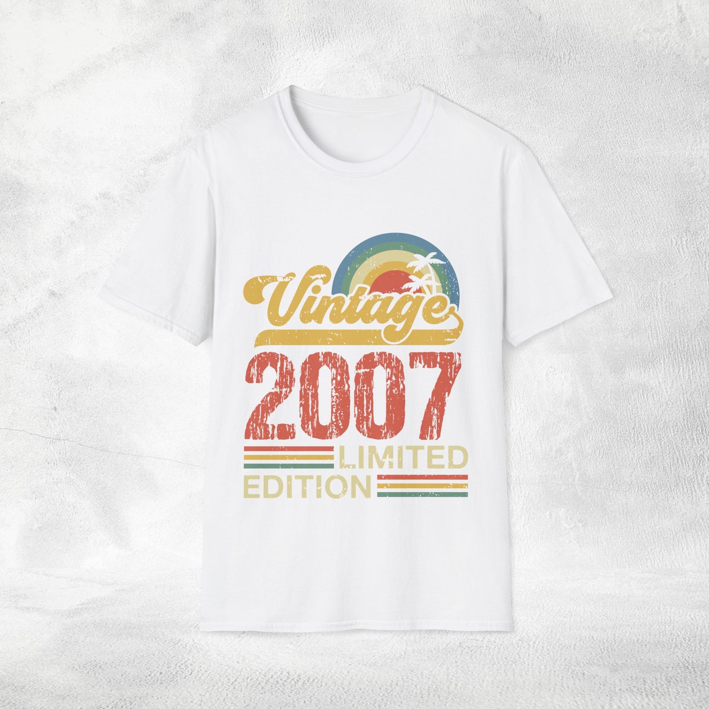 Unisex year of birth shirt 2007