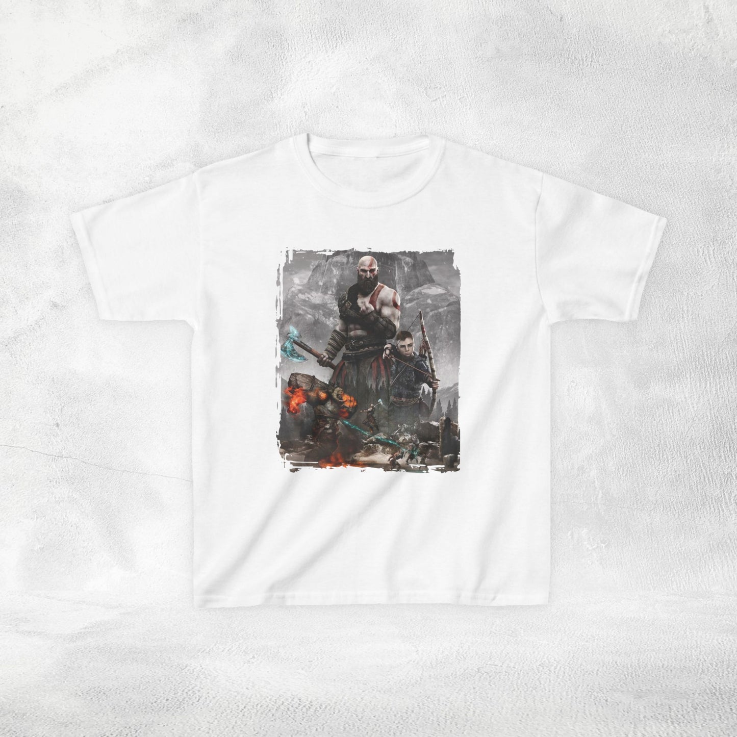 Kids  gaming shirt Kratos