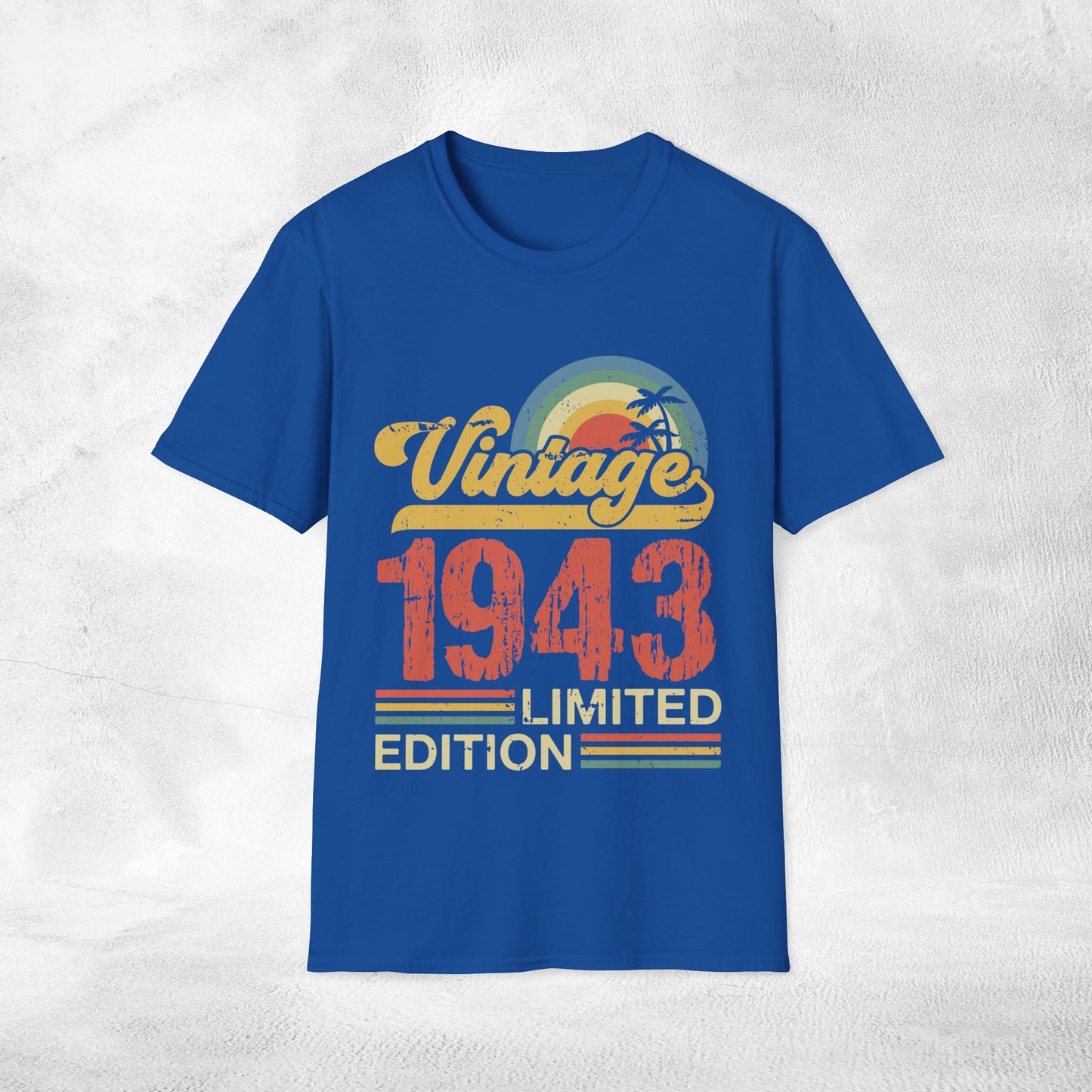 Unisex year of birth shirt 1943