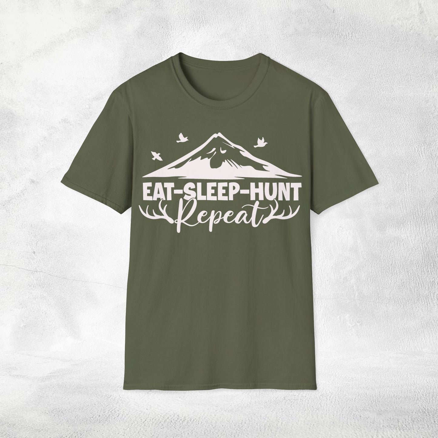 Unisex hunting shirt hunting eat sleep hunt repeat