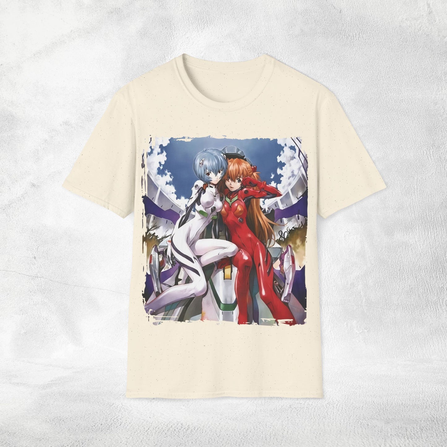 Unisex anime shirt Rei Ayanami and Asuka Langley Soryu