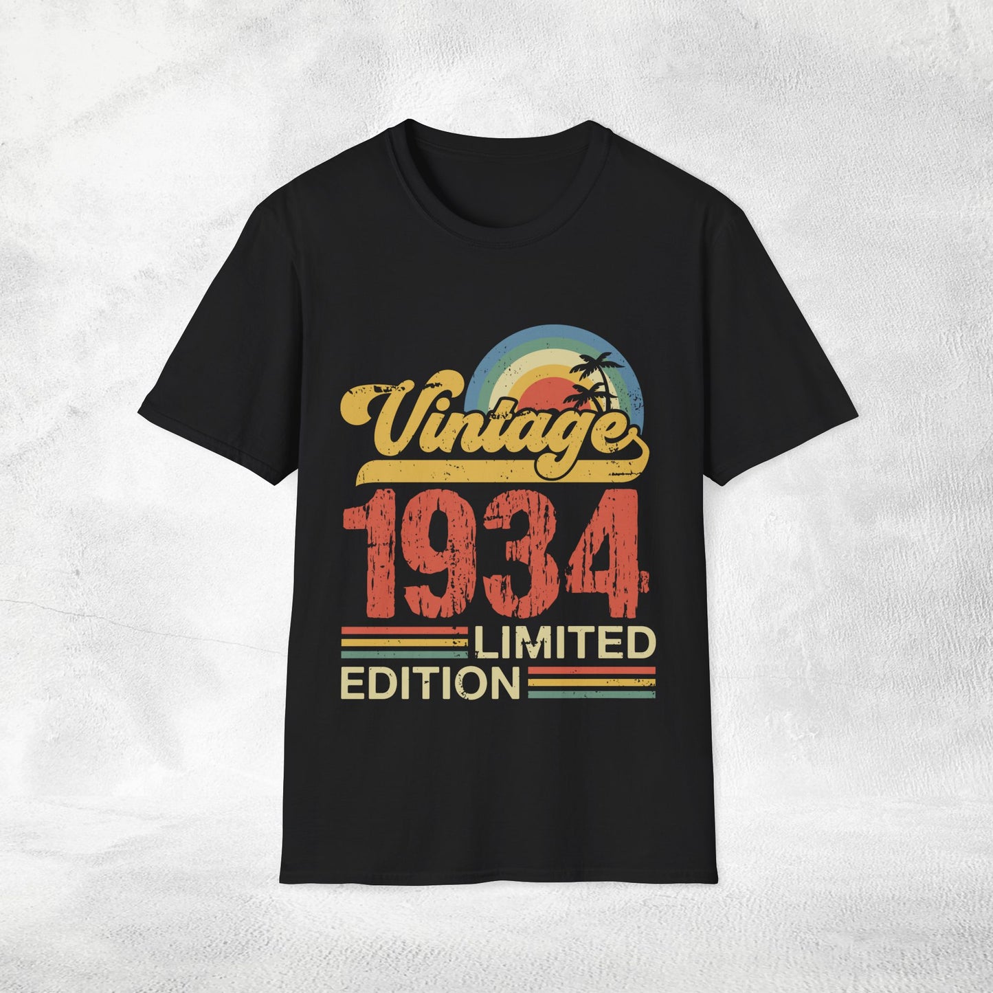 Unisex year of birth shirt 1934