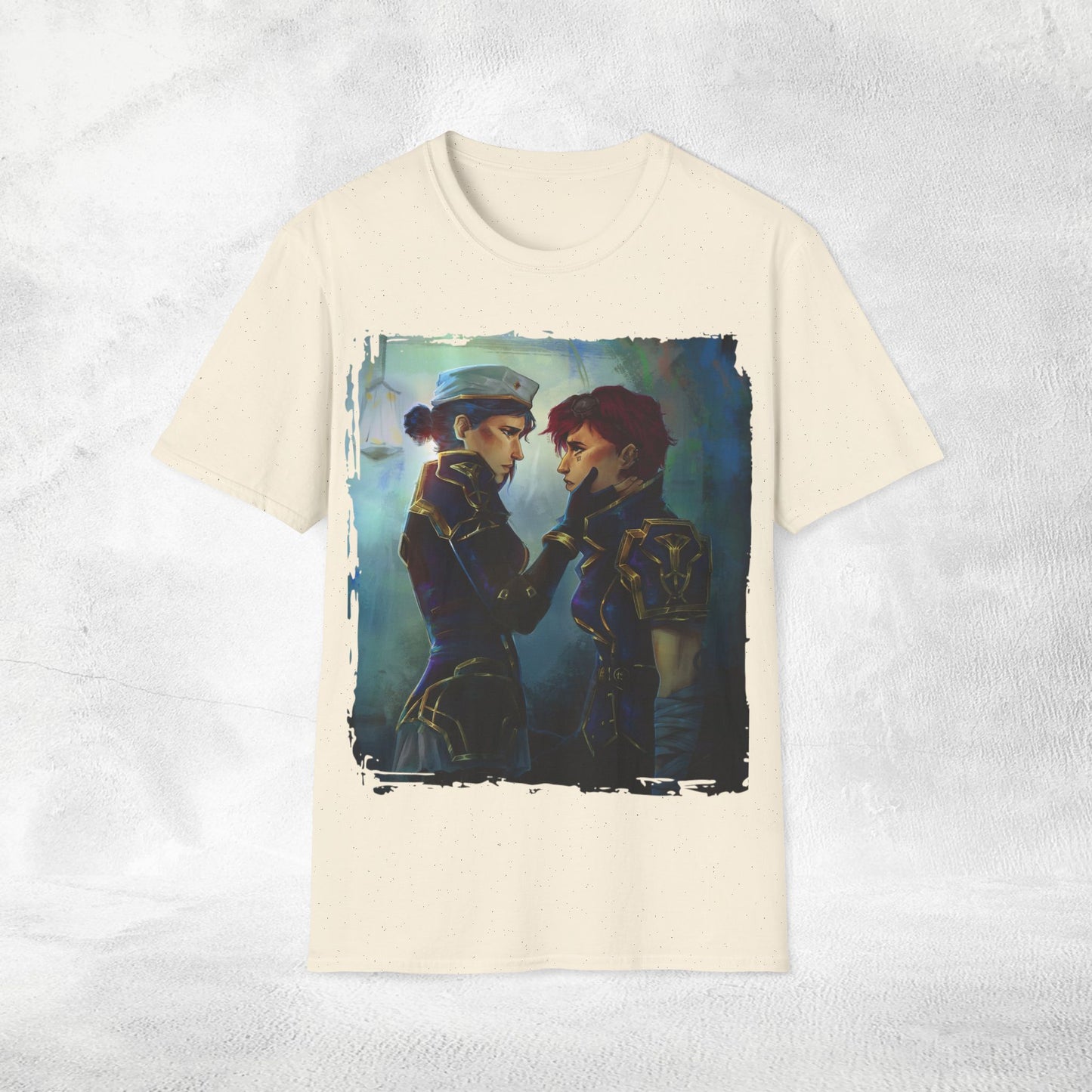 Unisex Gaming shirt Arcane Series LOL Caitlyn and Vi