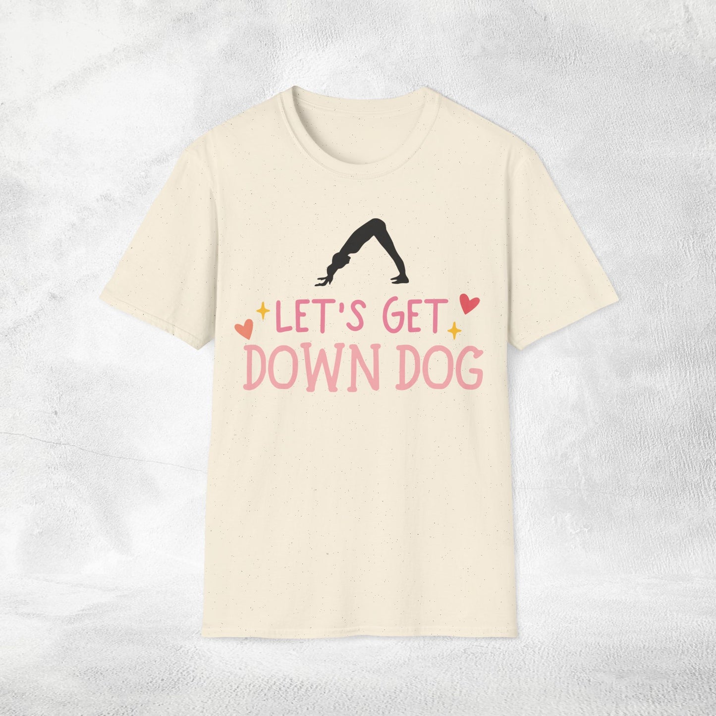 Womens Yoga shirt lets get down dog