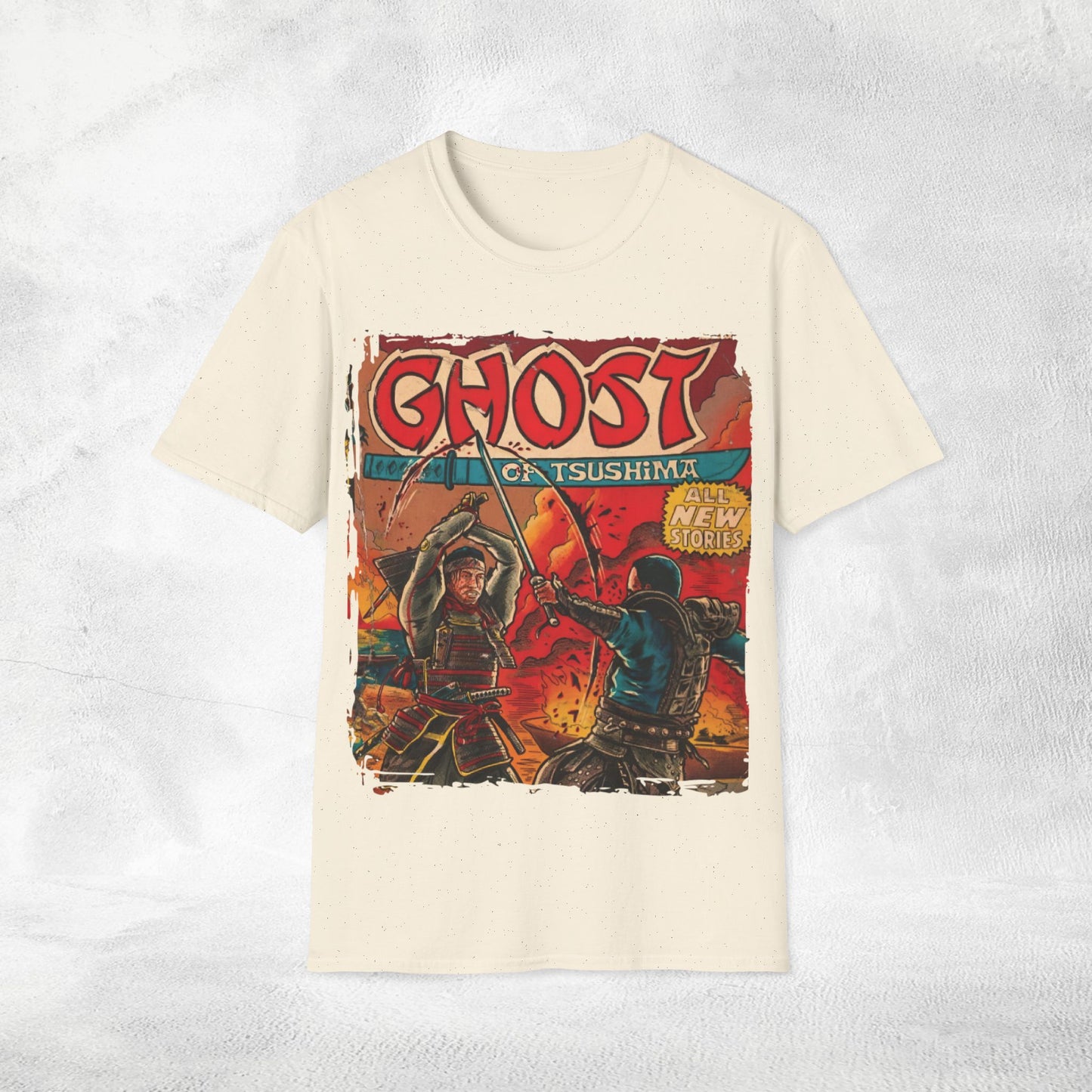 Unisex gaming shirt Ghost of Tsushima