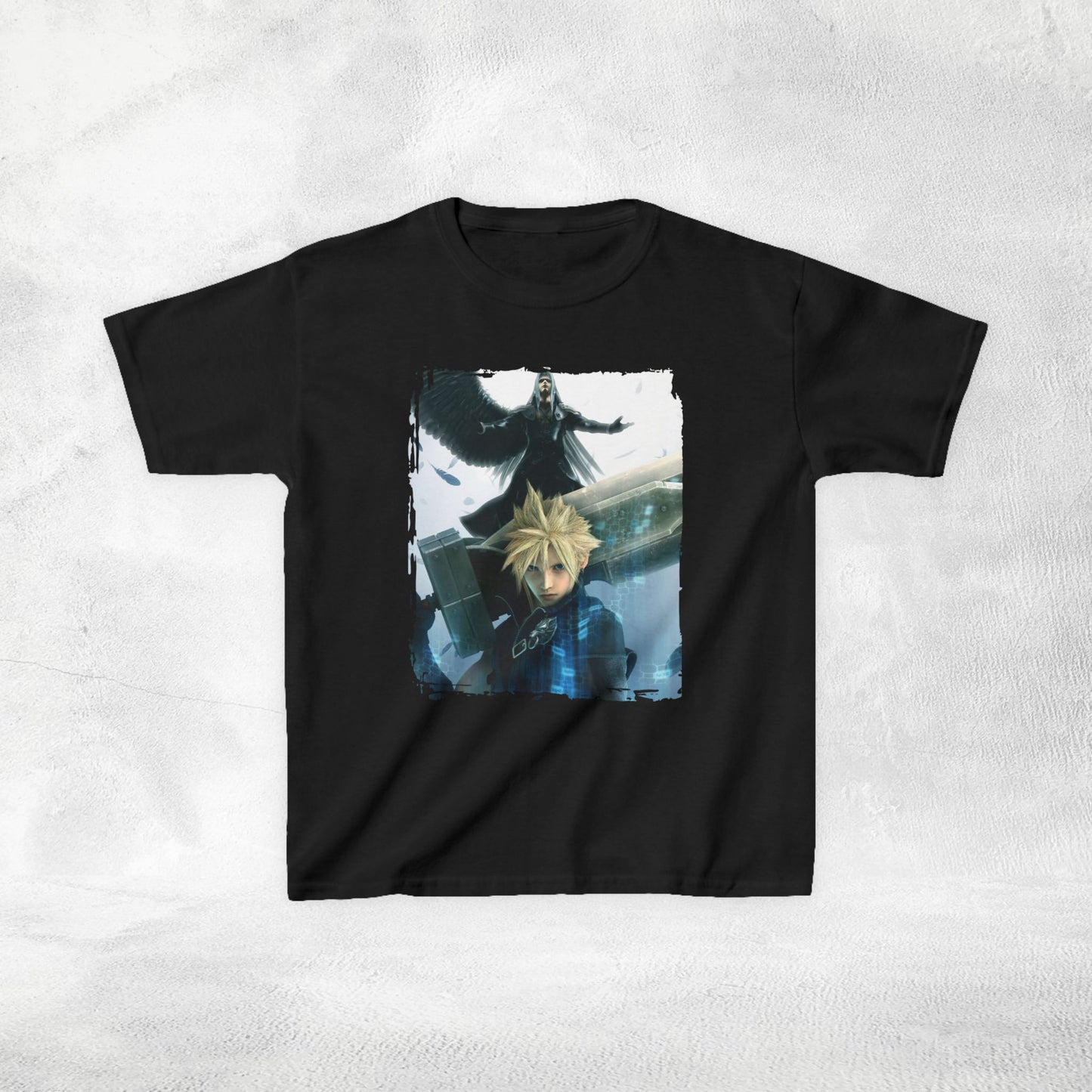 Copy of Kids gaming shirt Final Fantasy Cloud and Sephiroth