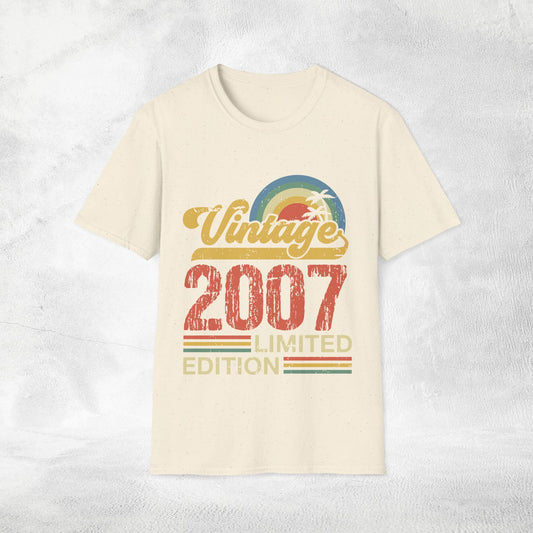 Unisex year of birth shirt 2007
