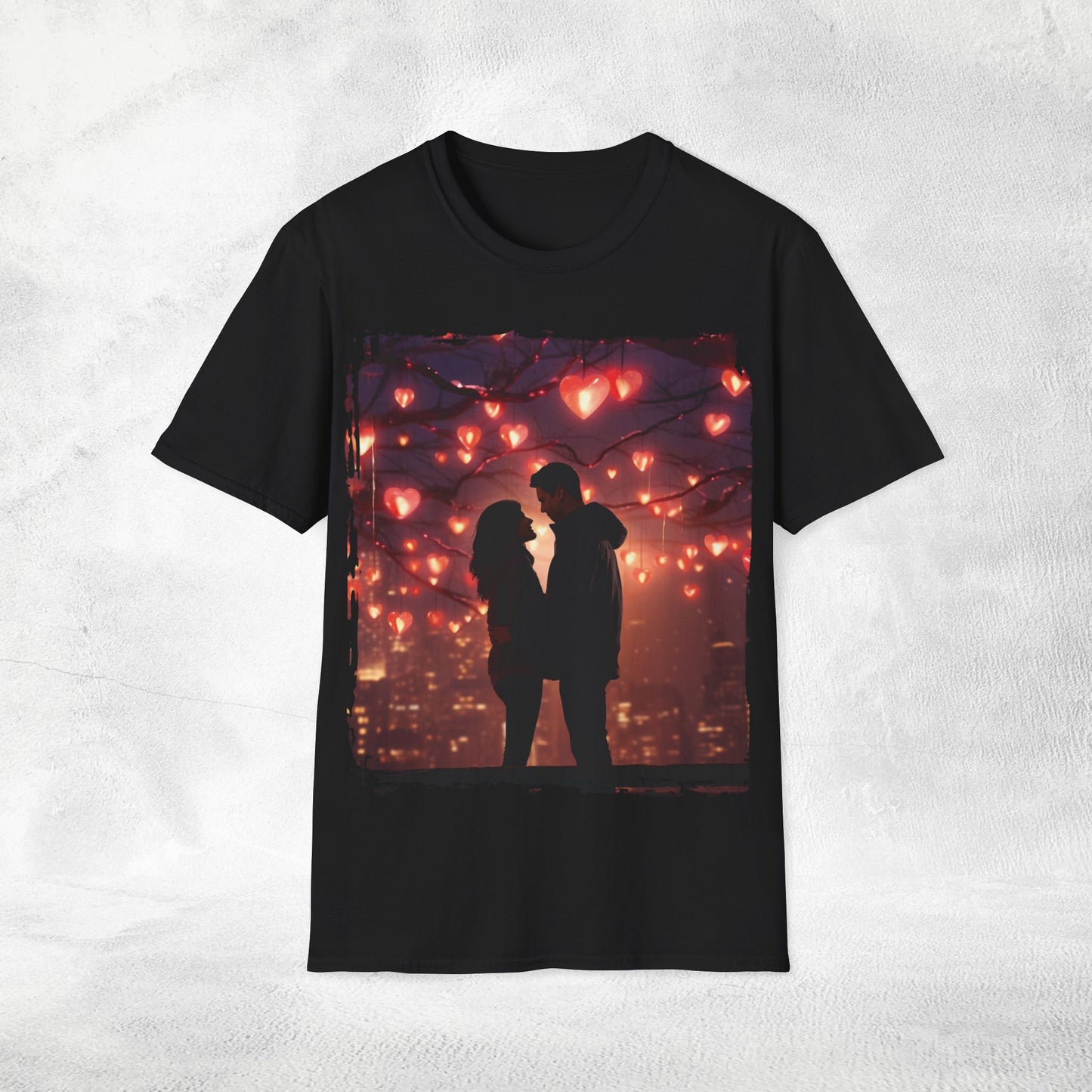 Unisex couples T-Shirt hearts