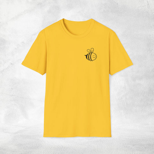 womans nature inspired shirt bee