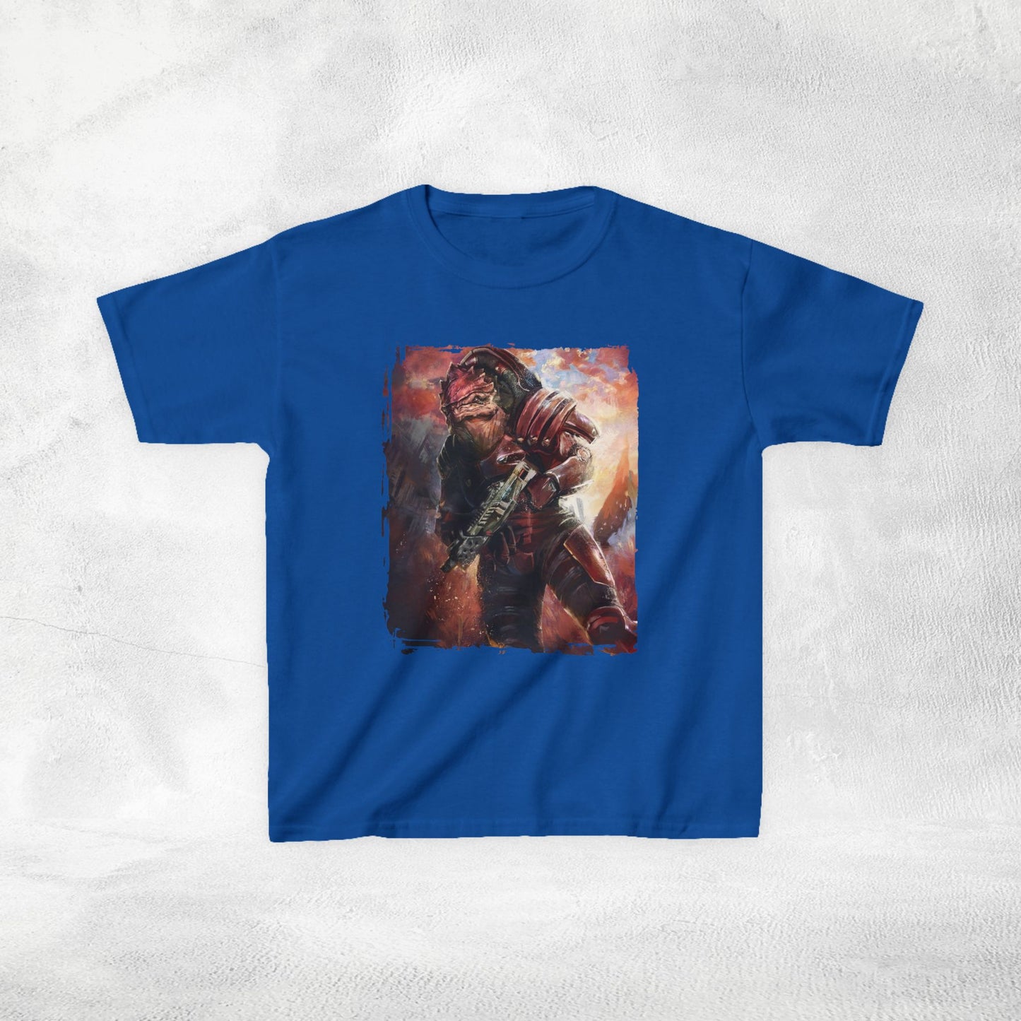 Kids  gaming shirt Mass Effect Urdnot Wrex