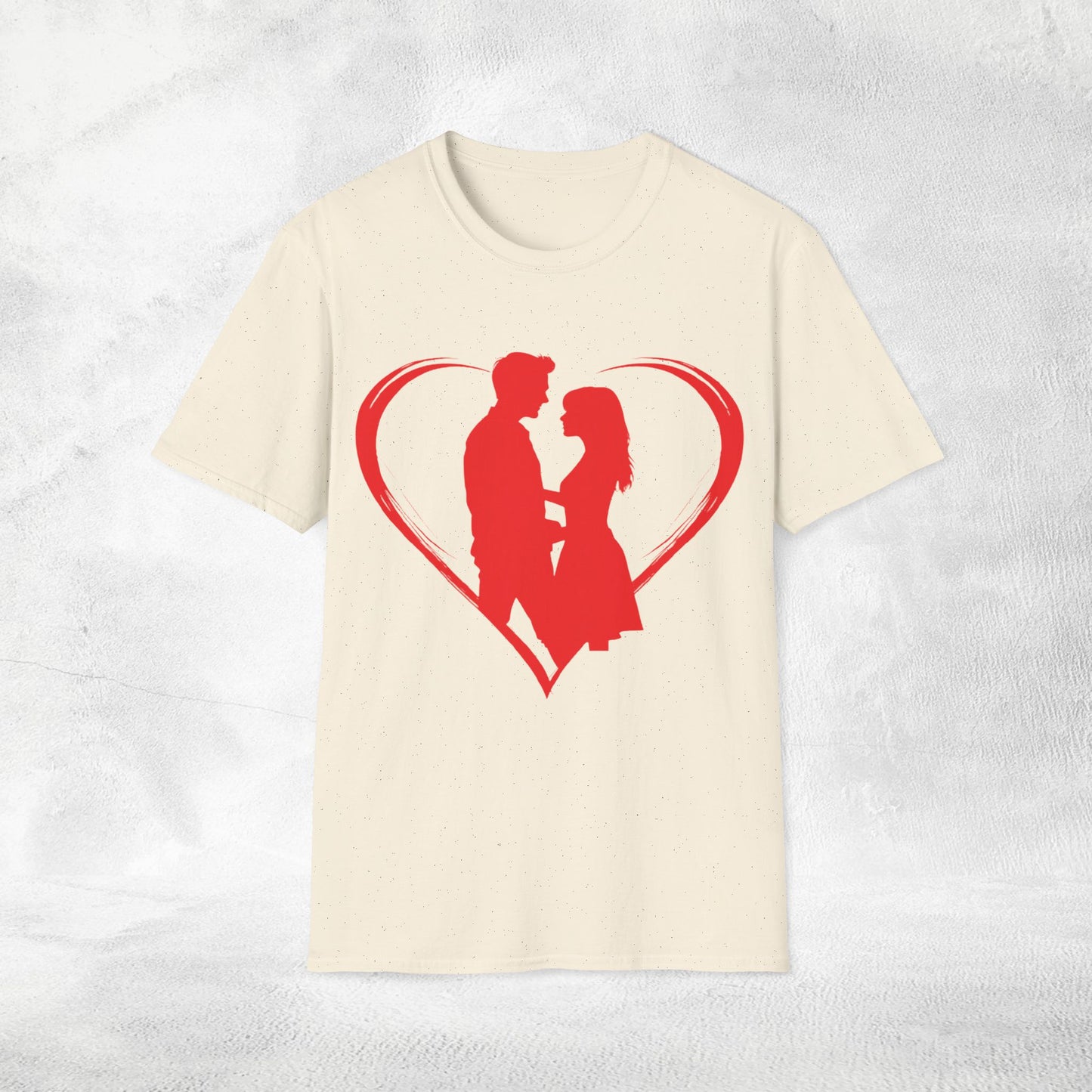 Unisex couples T-Shirt heart