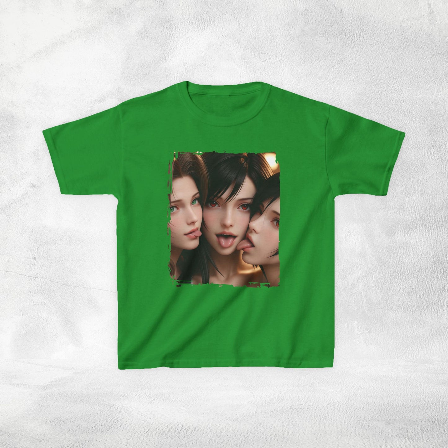 Kids gaming shirt Final Fantasy Tifa Lockhart and Aerith Gainsborough Yuffie Kisaragi