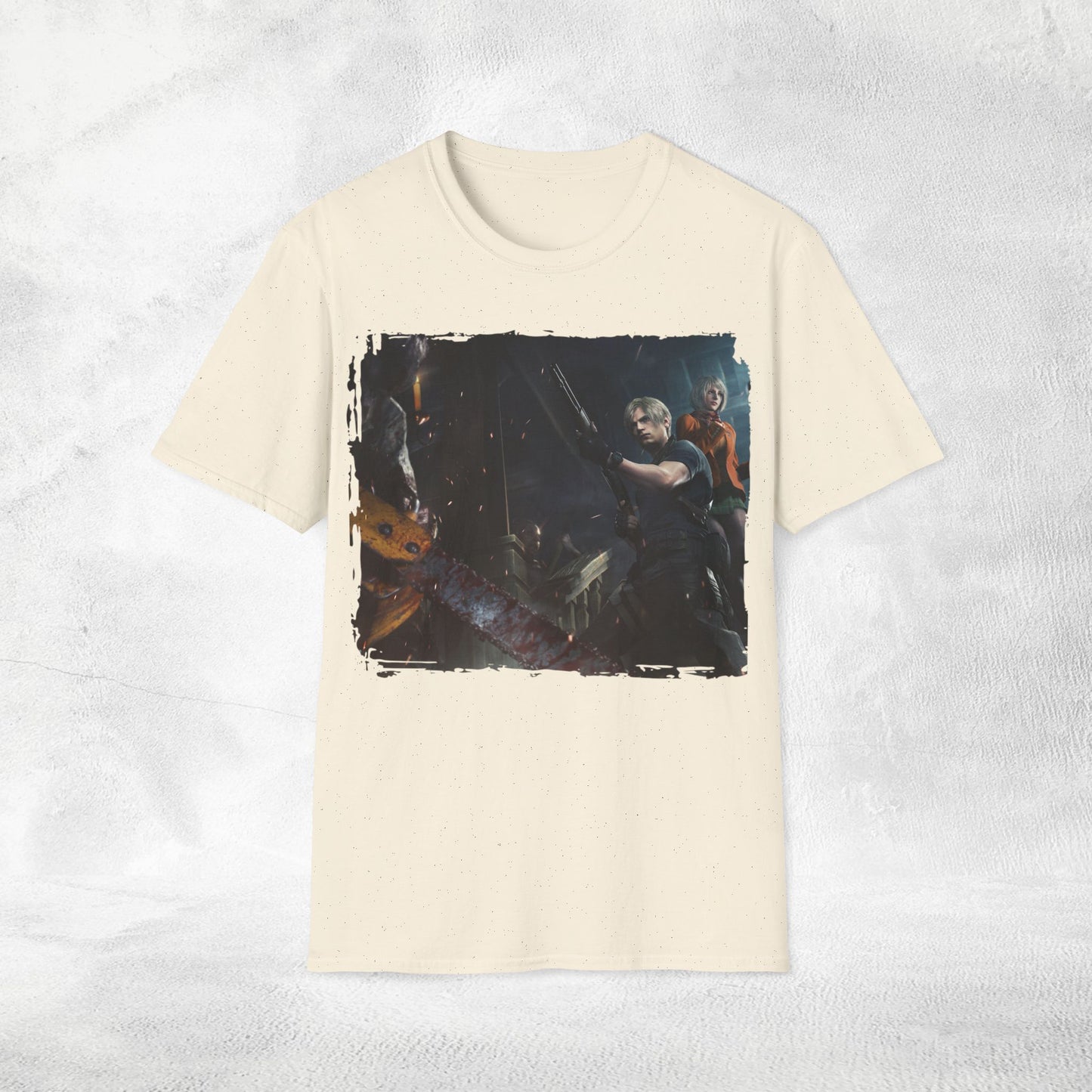 Unisex gaming shirt Resident Evil Leon and Ashley