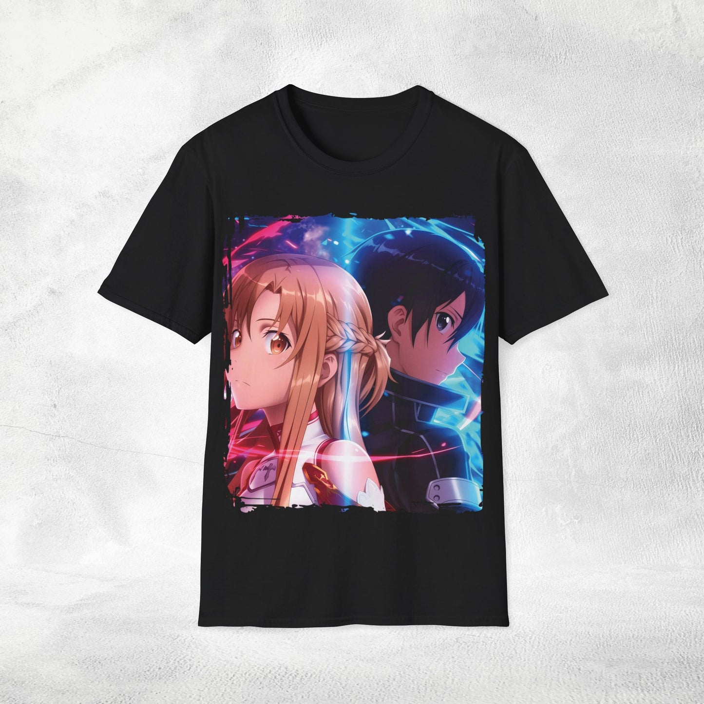 Unisex anime shirt Kazuto Kirigaya / Kirito and Asuna Yuuki