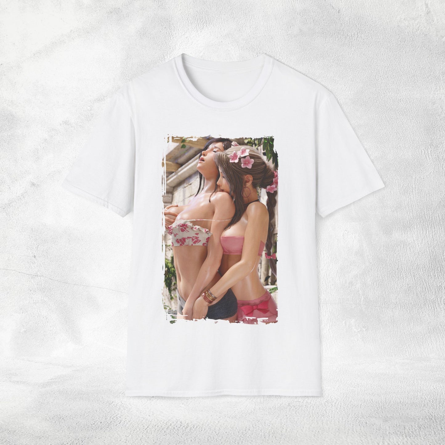 Unisex Gaming shirt Final Fantasy Aerith Gainsborough Tifa Lockhart