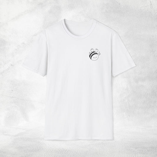 womans nature inspired shirt bee