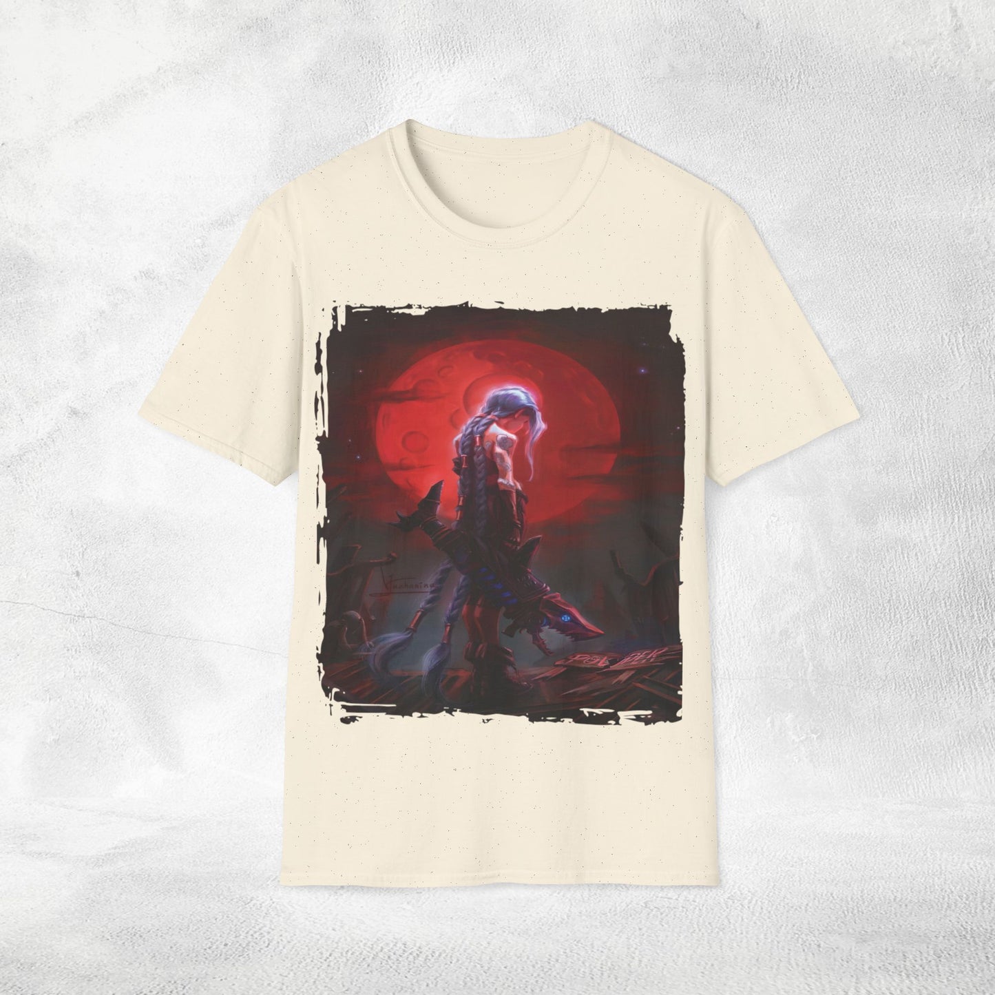 Unisex Gaming shirt Arcane Series LOL Jinx