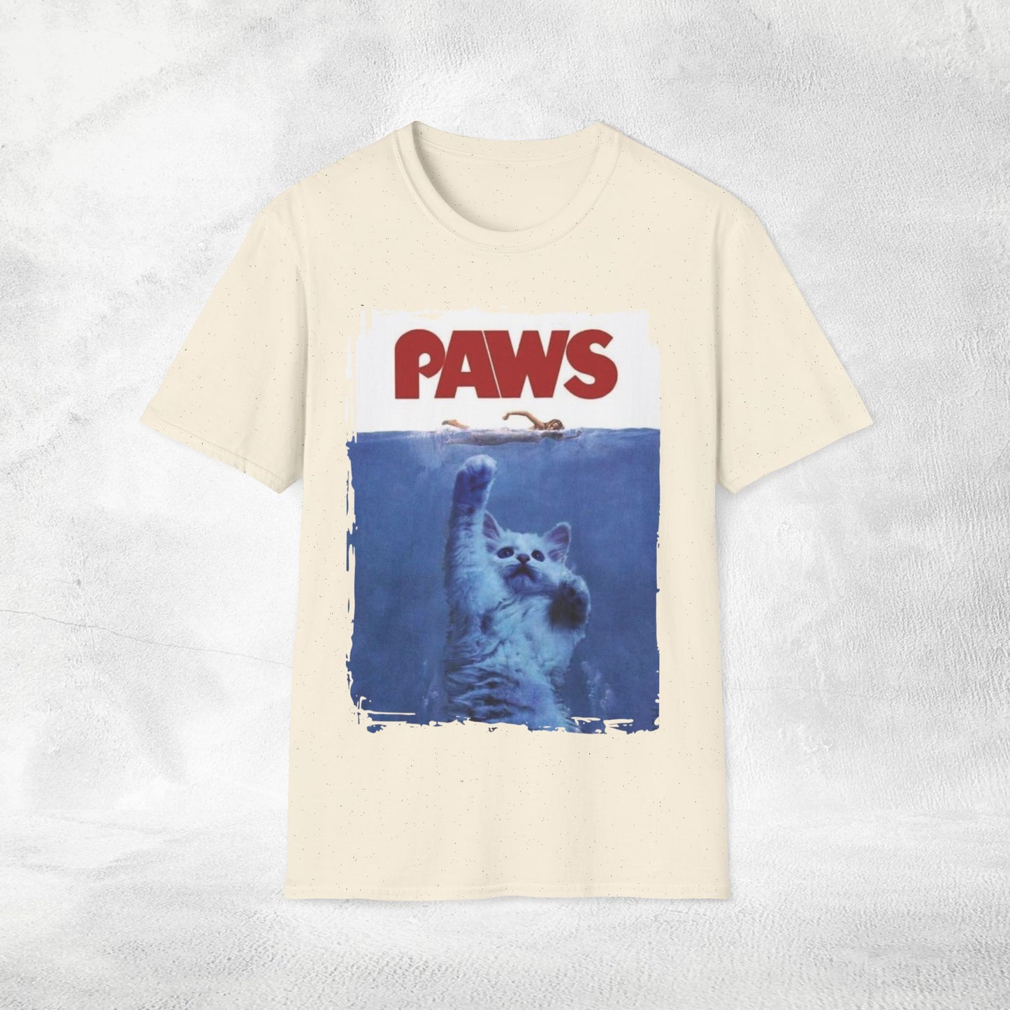 Unisex movie shirt Jaws Parody Paws