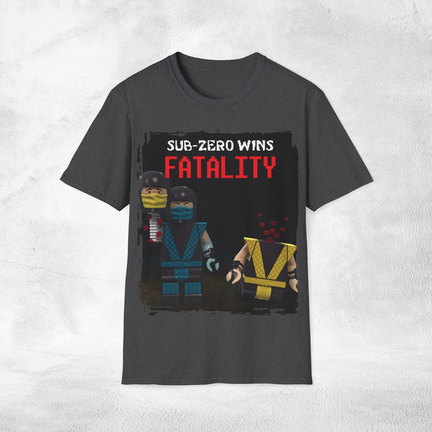 Unisex gaming shirt Mortal Kombat Sub-Zero Fatality