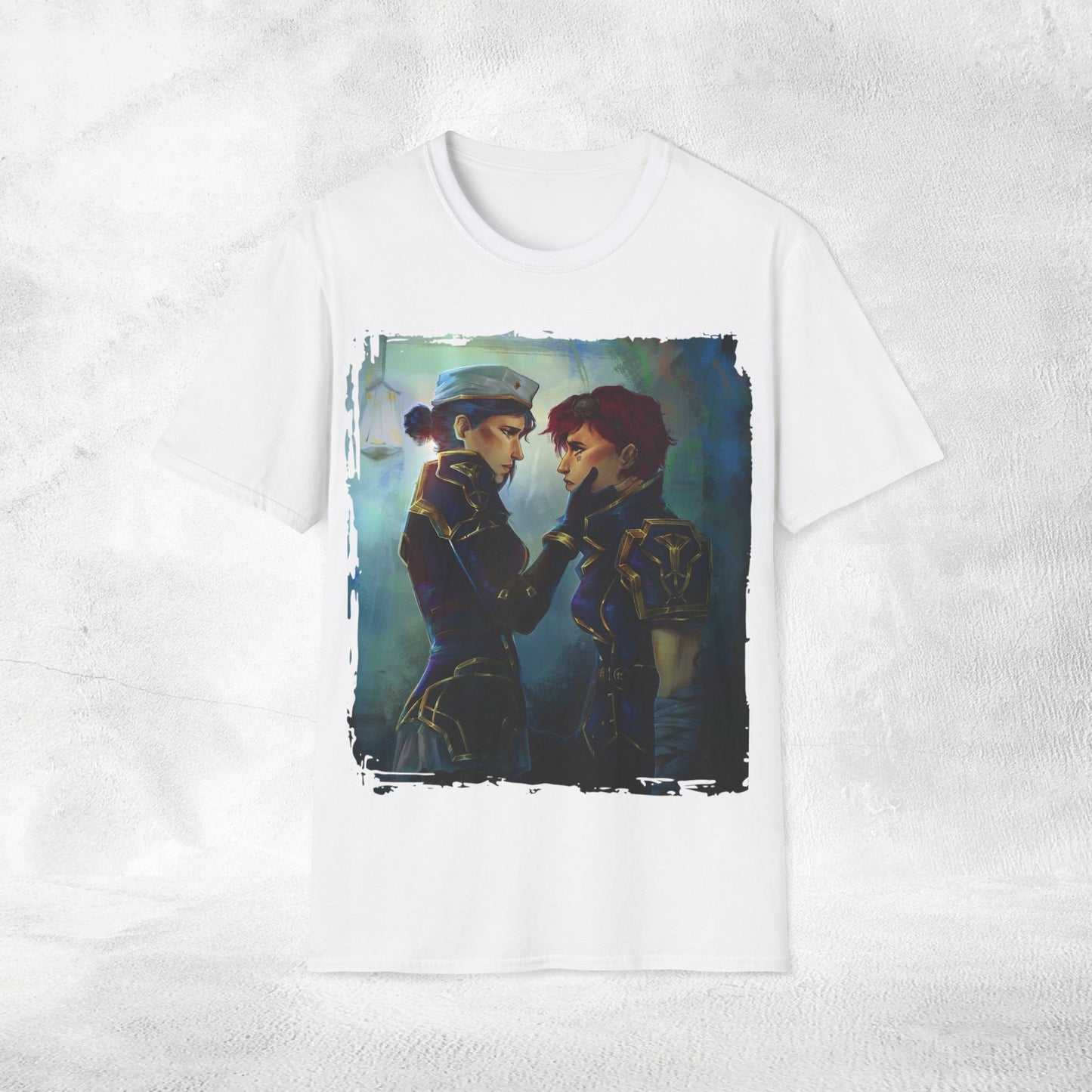 Unisex Gaming shirt Arcane Series LOL Caitlyn and Vi