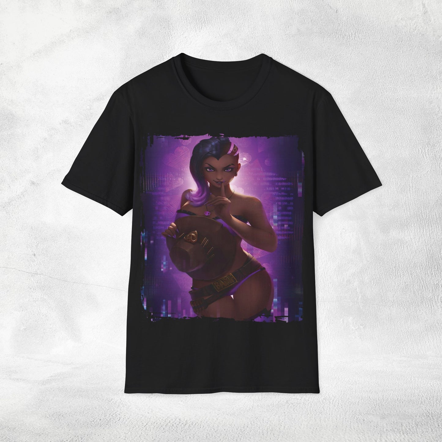 Unisex gaming shirt Overwatch Sombra