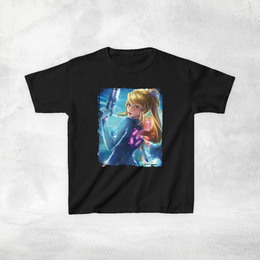 Kids  gaming shirt Samus Aran