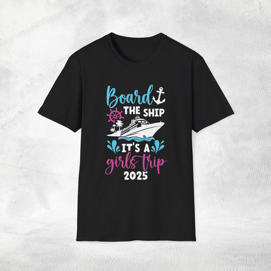 women shirt girls trip board the ship 2025