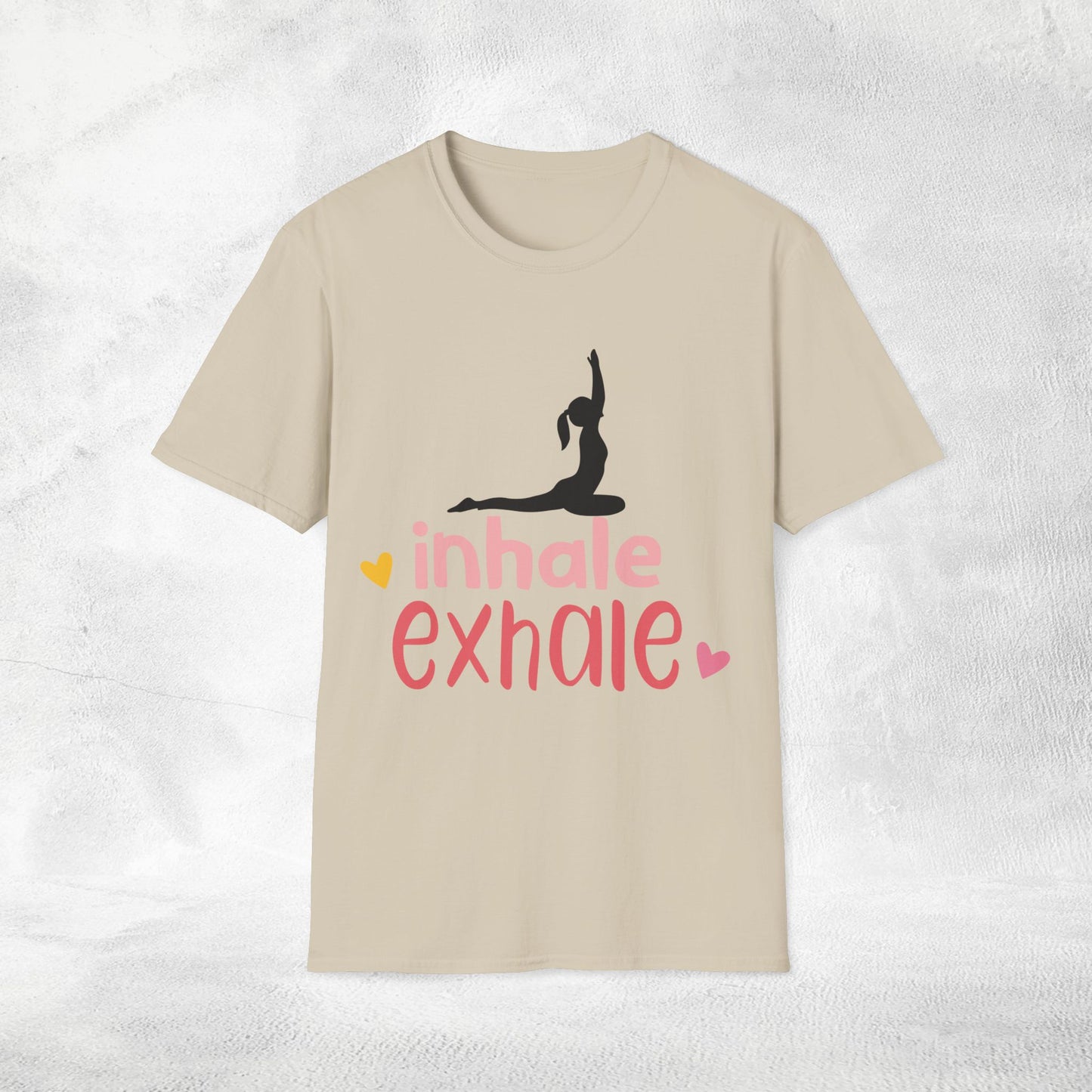 Womens Yoga shirt inhale exhale