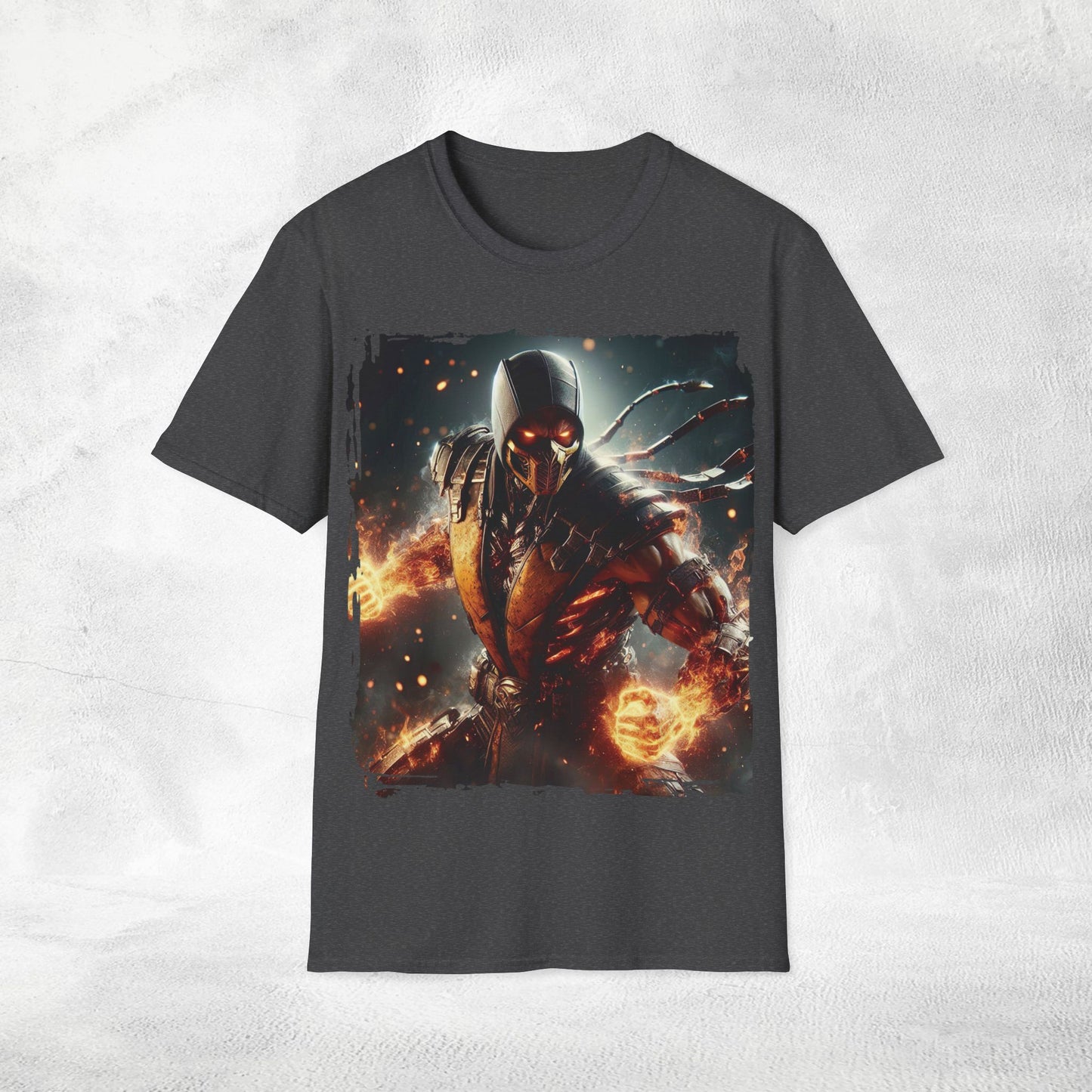 Unisex gaming shirt Mortal Kombat Scorpion