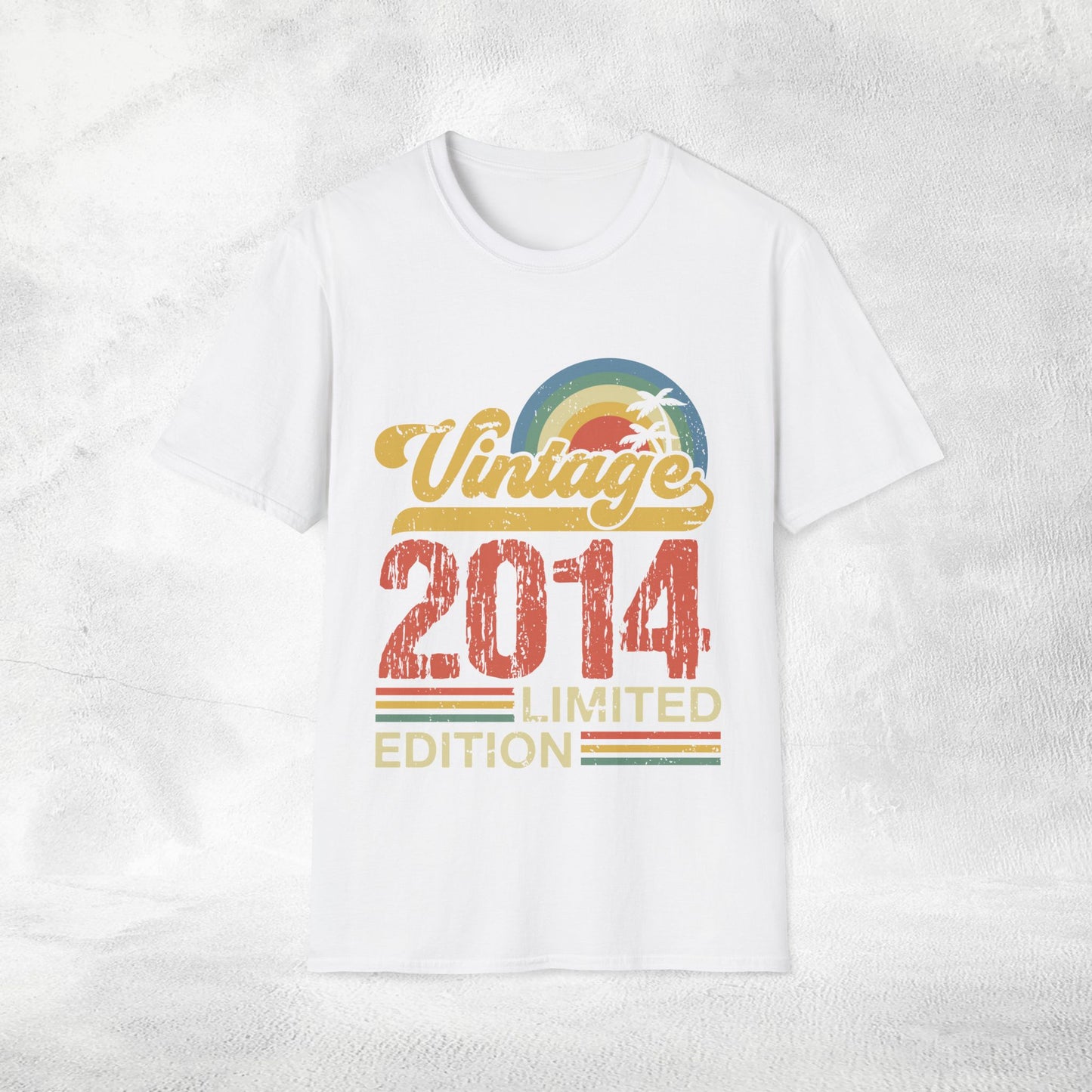 Unisex year of birth shirt 2014