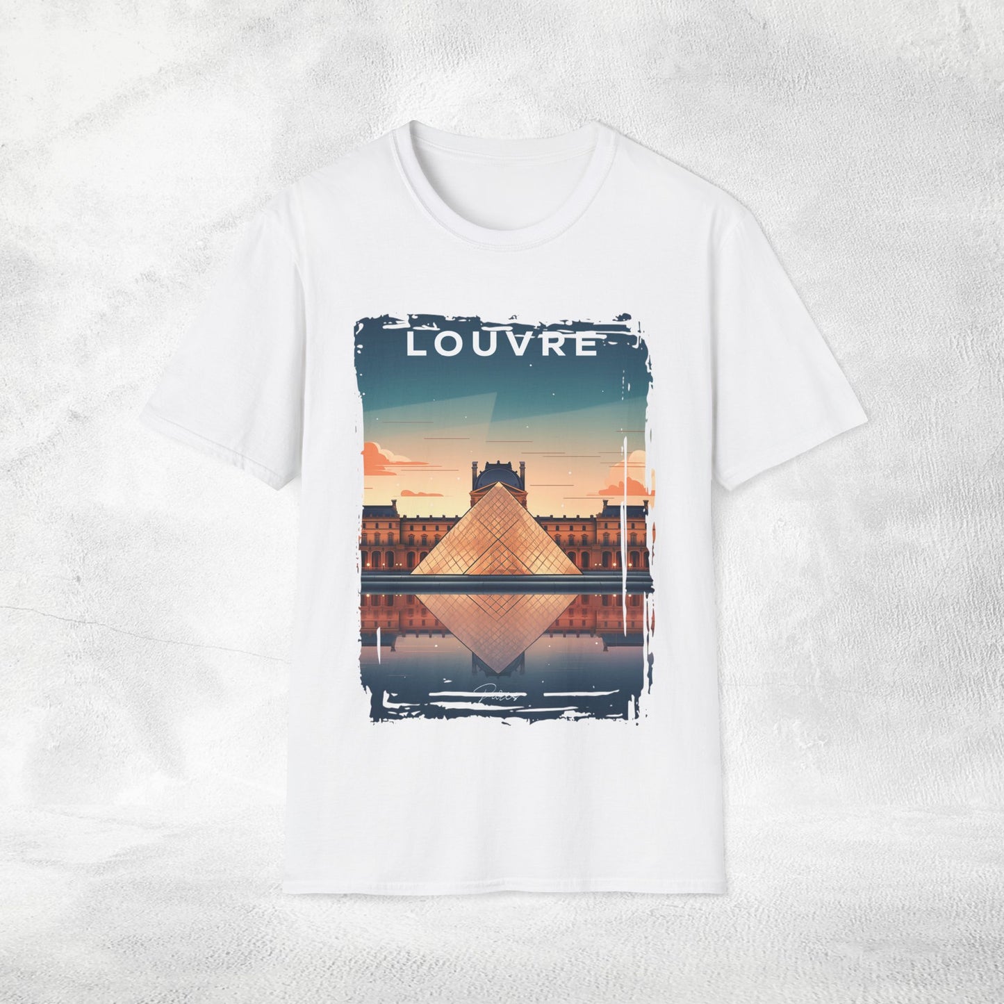 Women T-shirt Louvre vacation tee